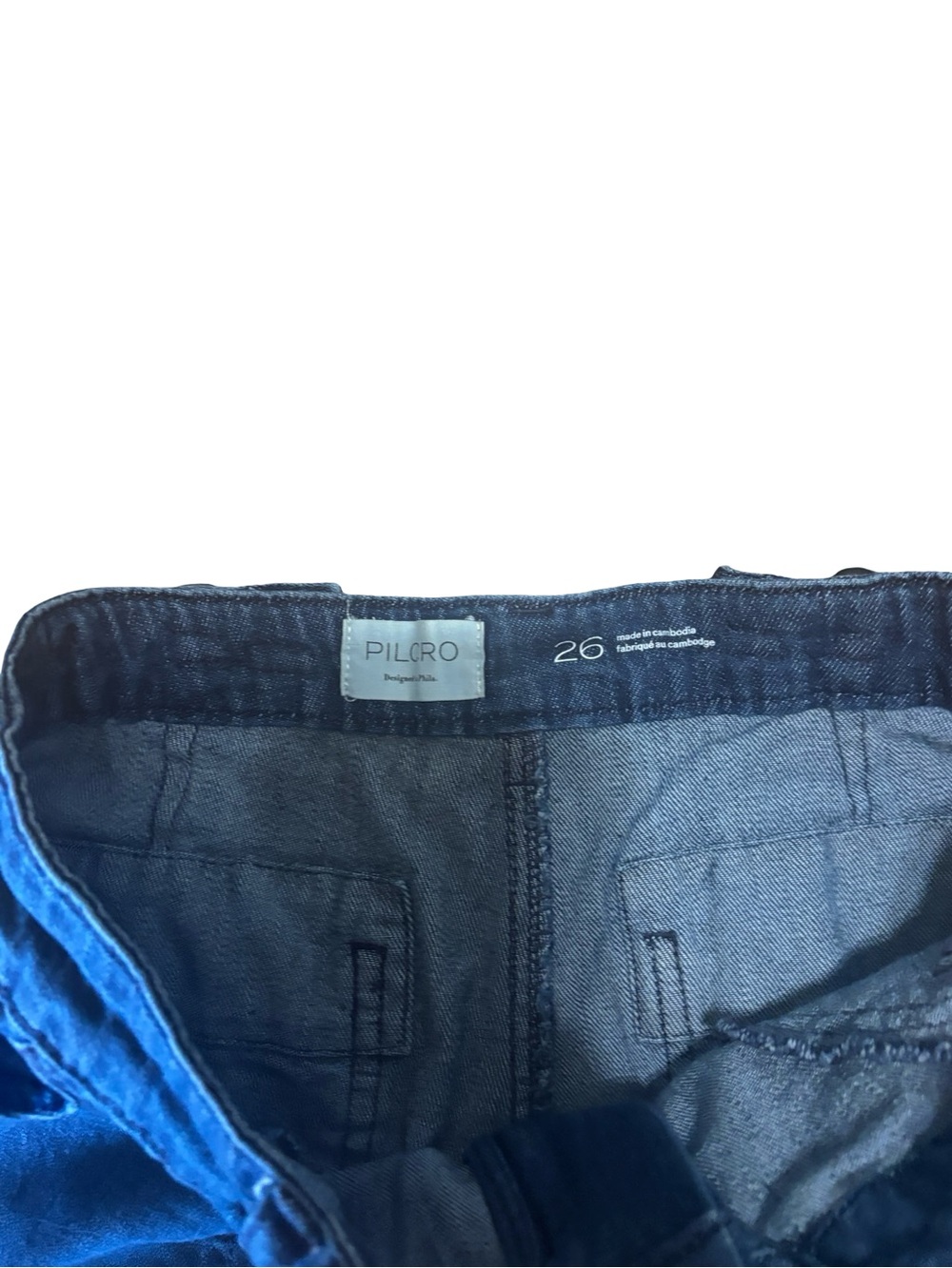 Pilcro High-Rise Wide-Leg Jeans Size 26 Blue Lightweight Denim Palazzo Pants - Picture 5 of 8